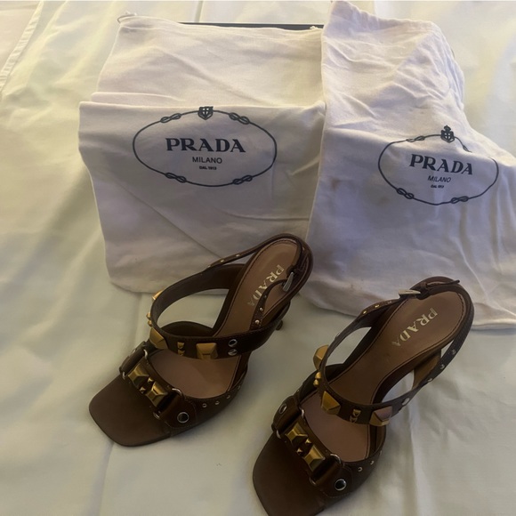 Authentic Prada studded sandal - Picture 4 of 11